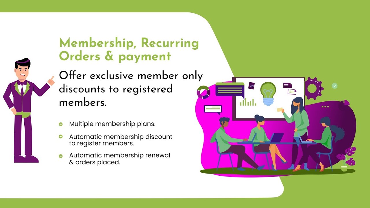 Effortlessly create membership plans, offer exclusive discounts, automate orders, and track analytics.