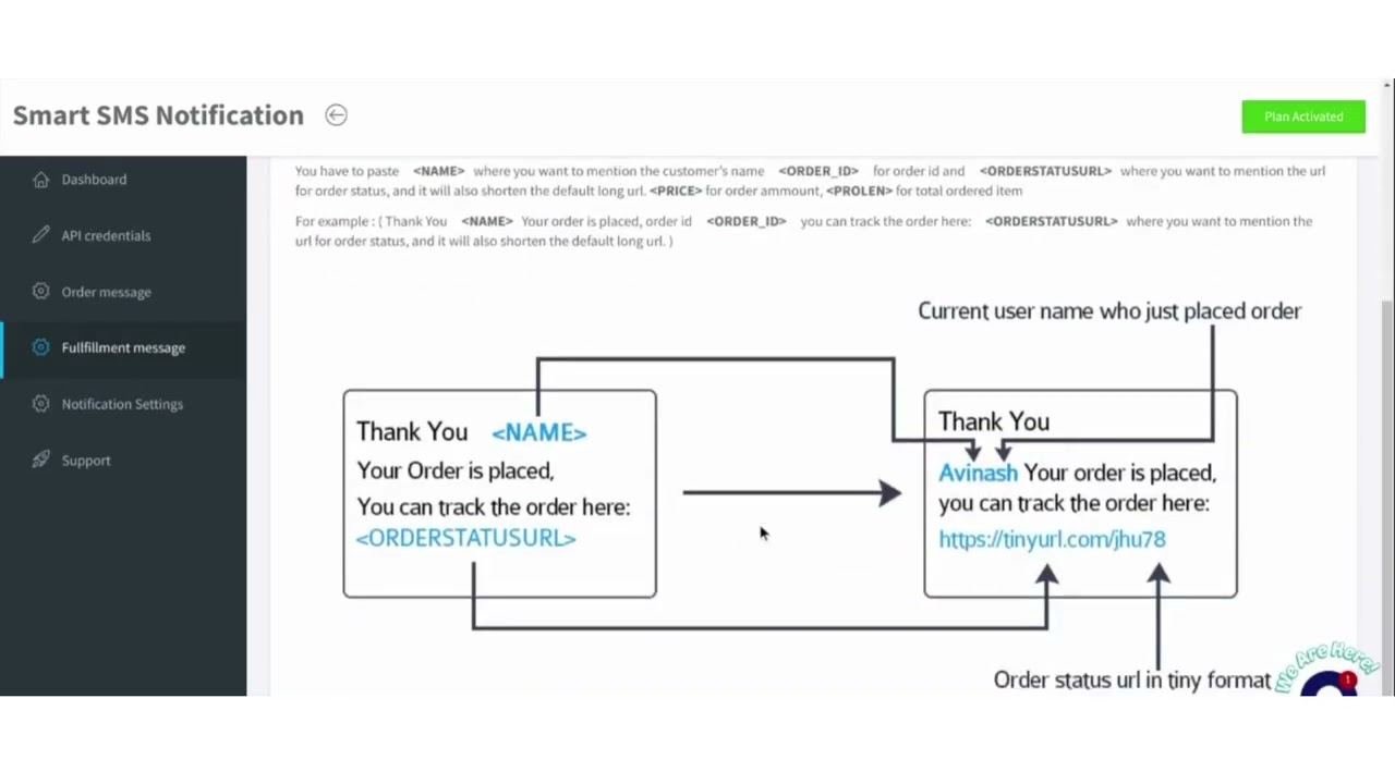 Keep customers informed about their order status with SMS notifications.