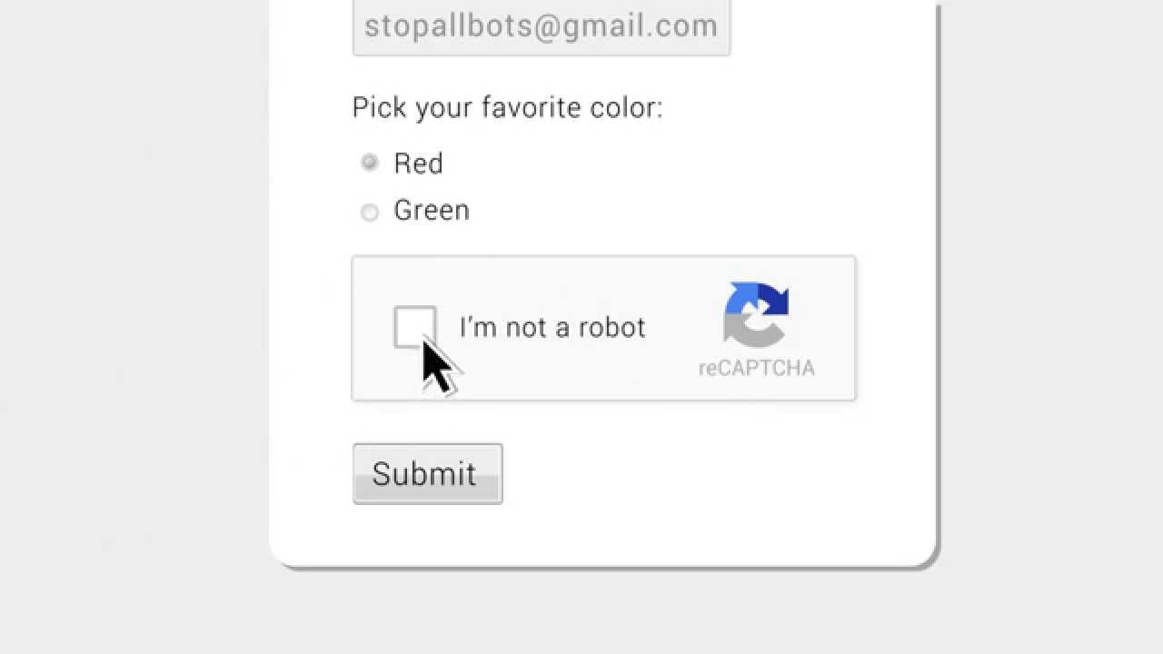 Protect your contact forms from spam bots and unsolicited email using Google reCAPTCHA.