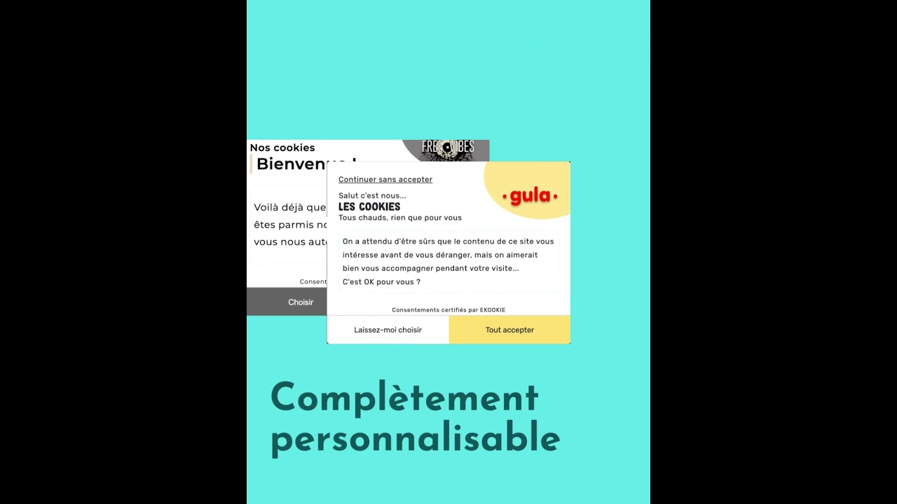 Present your cookies with transparency, control, and fun using Ekookie, an innovative app that creates and installs your cookie banner while storing consents.