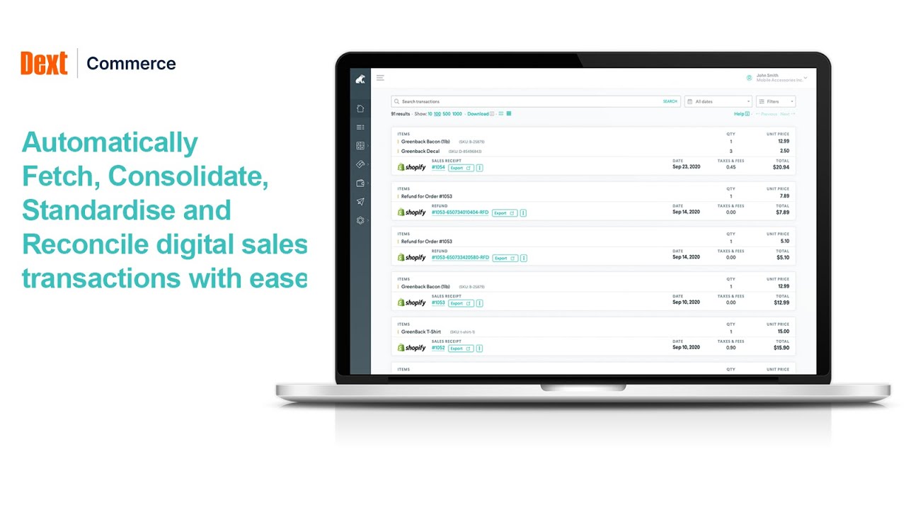 Automate ecommerce bookkeeping, sync sales data with Xero and Quickbooks effortlessly.