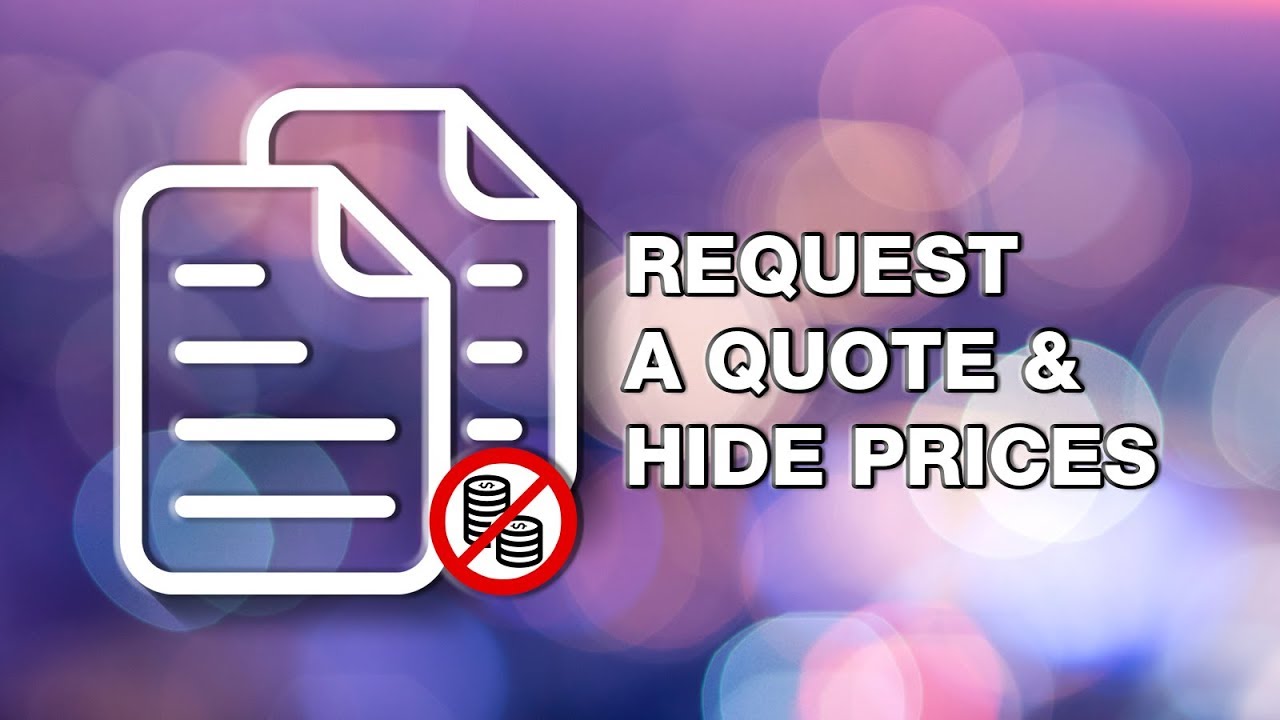 C: Request Quote ‑ Hide Price