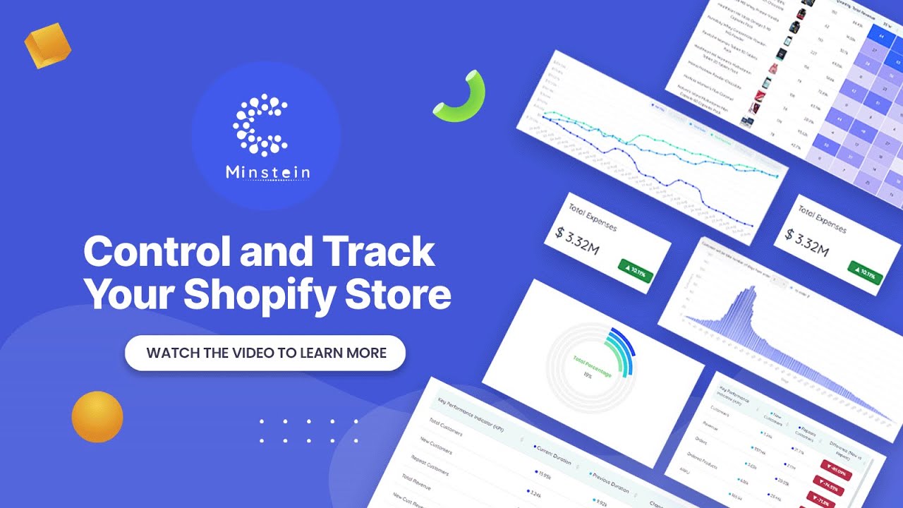 Maximize sales and profits with Minstein's 360° analytics for your Shopify store.