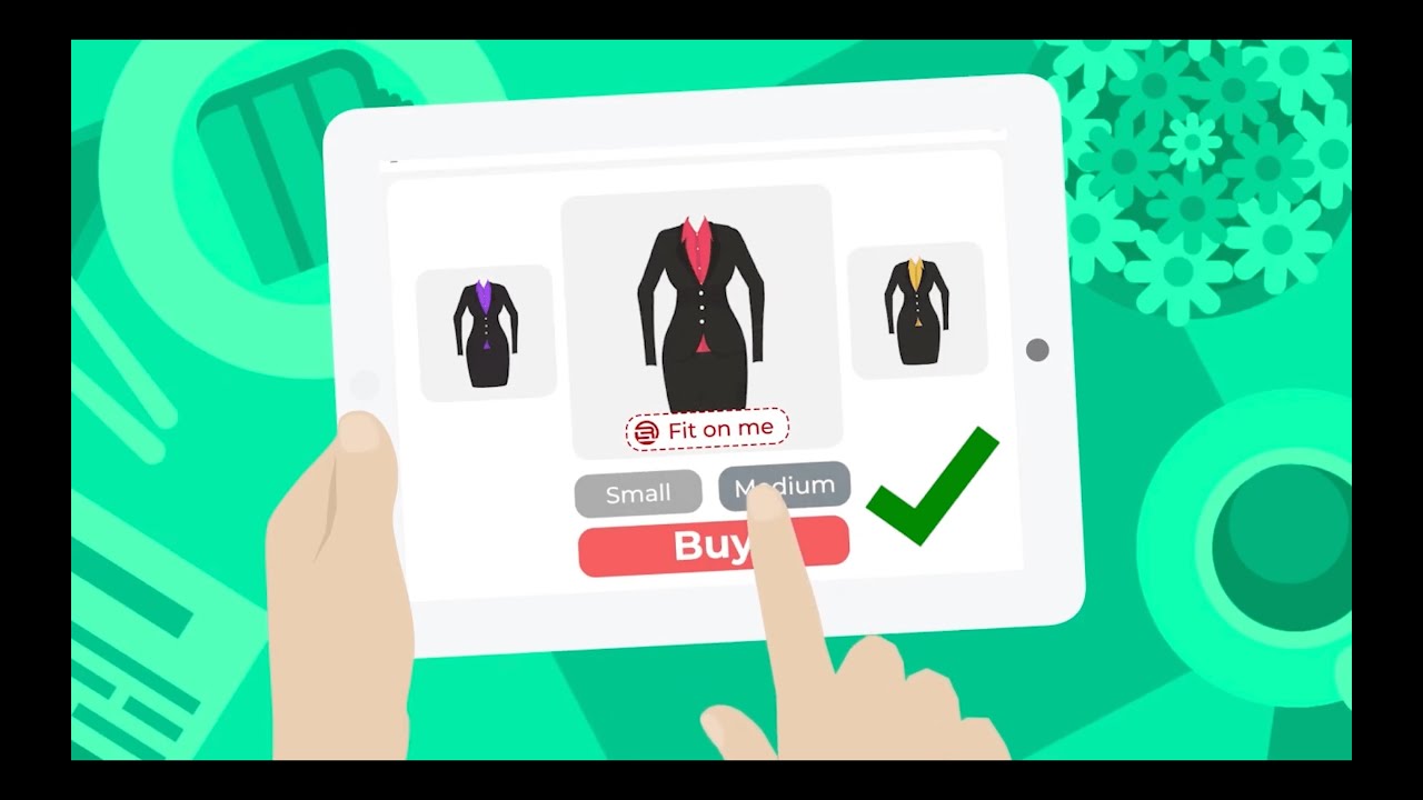 AI size chart and virtual fitting room to find the perfect fit and reduce returns.
