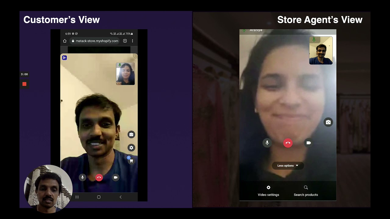 Enable live video shopping for direct customer support in-browser with Gumstack.