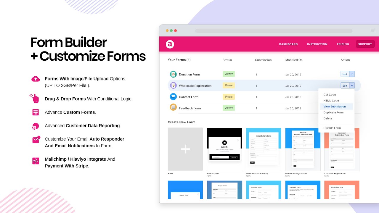 AAA ‑ Custom Form Builder App