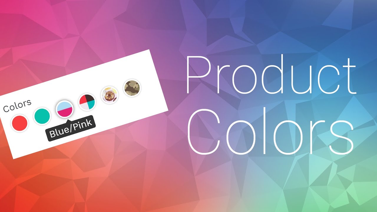 Link products with different colors using beautiful swatches for easy grouping and customization.