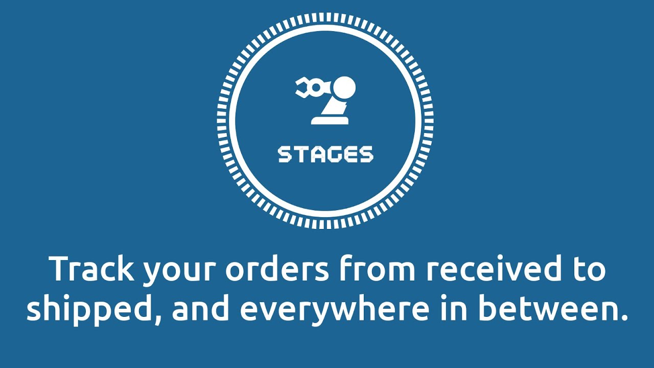 Track orders with customizable stages to streamline manufacturing and fulfillment processes.