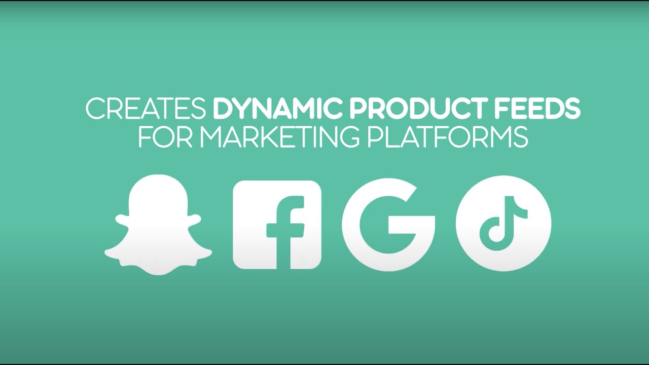 Create dynamic, customized product feeds for Facebook, Instagram, Google, TikTok, Snapchat, and Pinterest Catalog Ads.