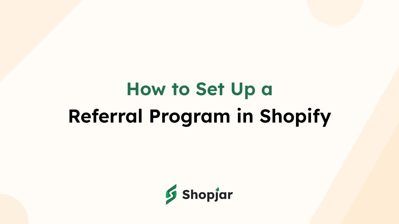 Referral Program ‑ Shopjar