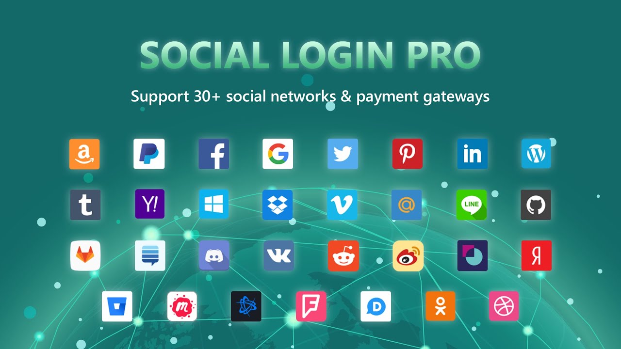 Streamline registration & login with 32+ social networks. One-click access for seamless experience.