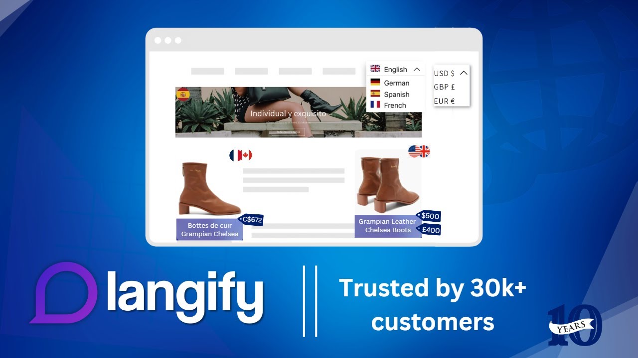 Easily translate your store and reach global customers with langify.