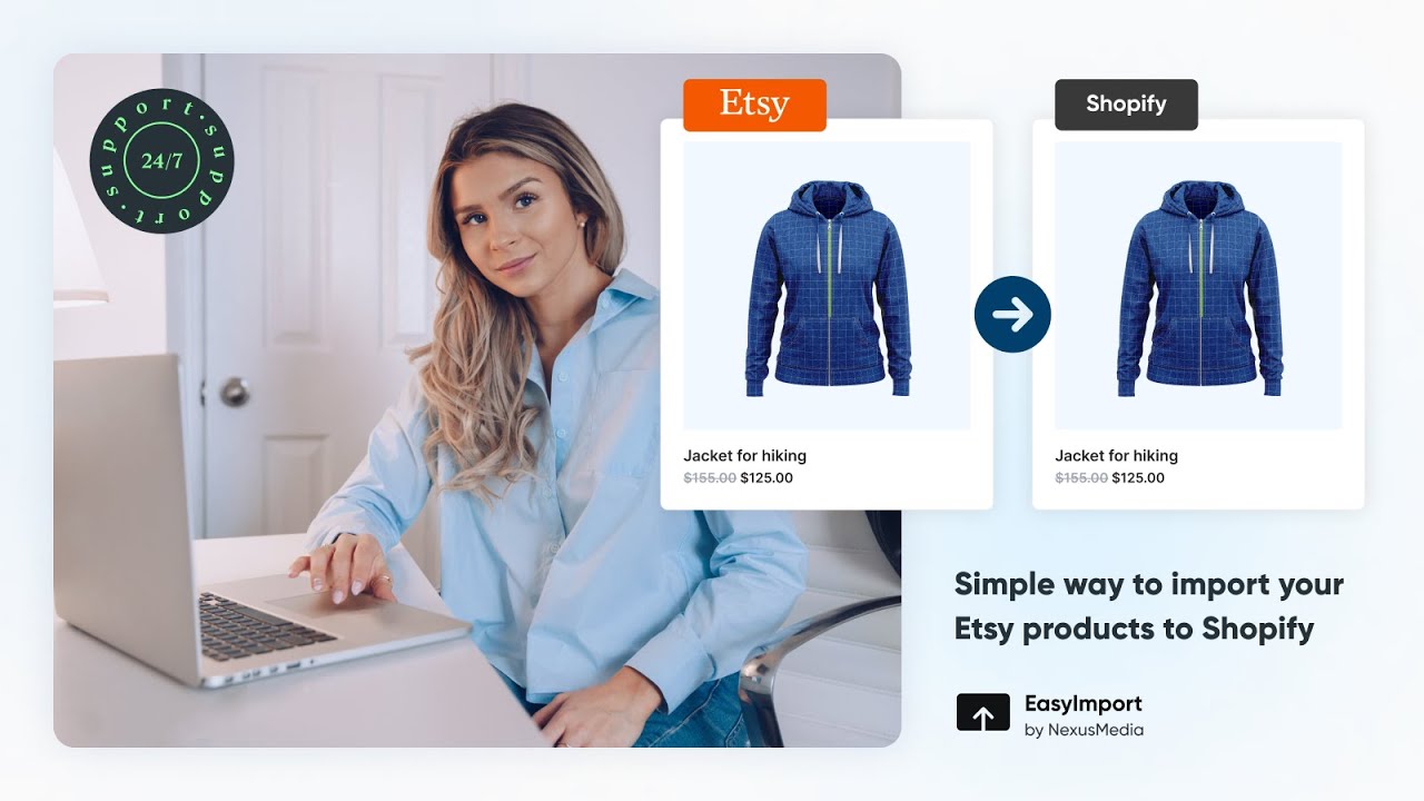 Effortlessly migrate Etsy products to your Shopify store with Easy:Import.