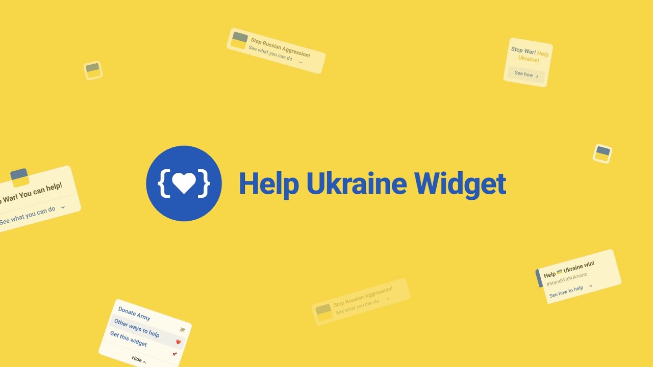 Help Ukraine Widget