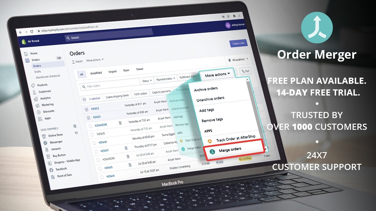 Merge multiple orders, save on shipping, and enhance customer experience - effortlessly streamline your orders.