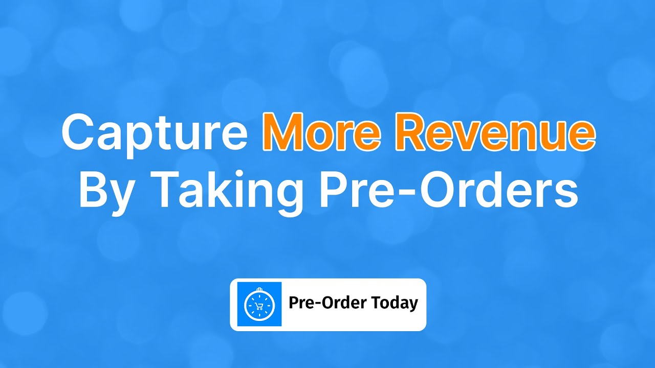 Convert sold-out products to pre-orders for revenue optimization and customer engagement.