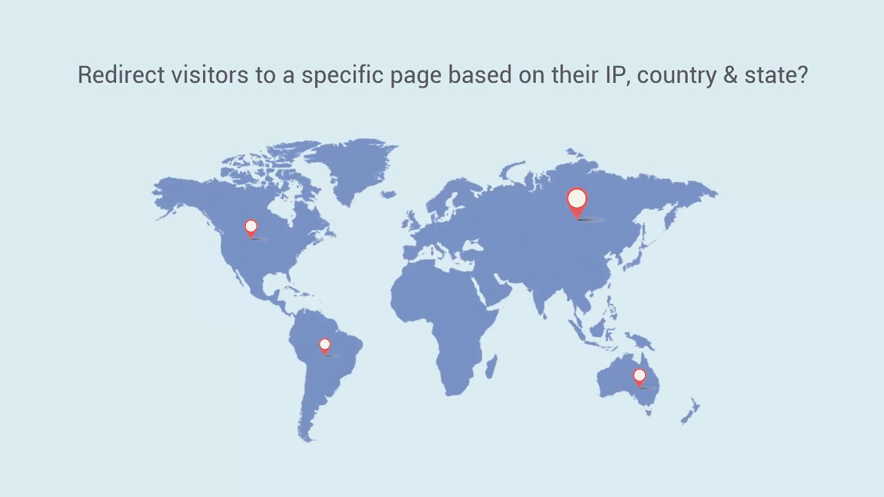 Redirect visitors to a custom URL based on their IP address for targeted content and increased relevance.