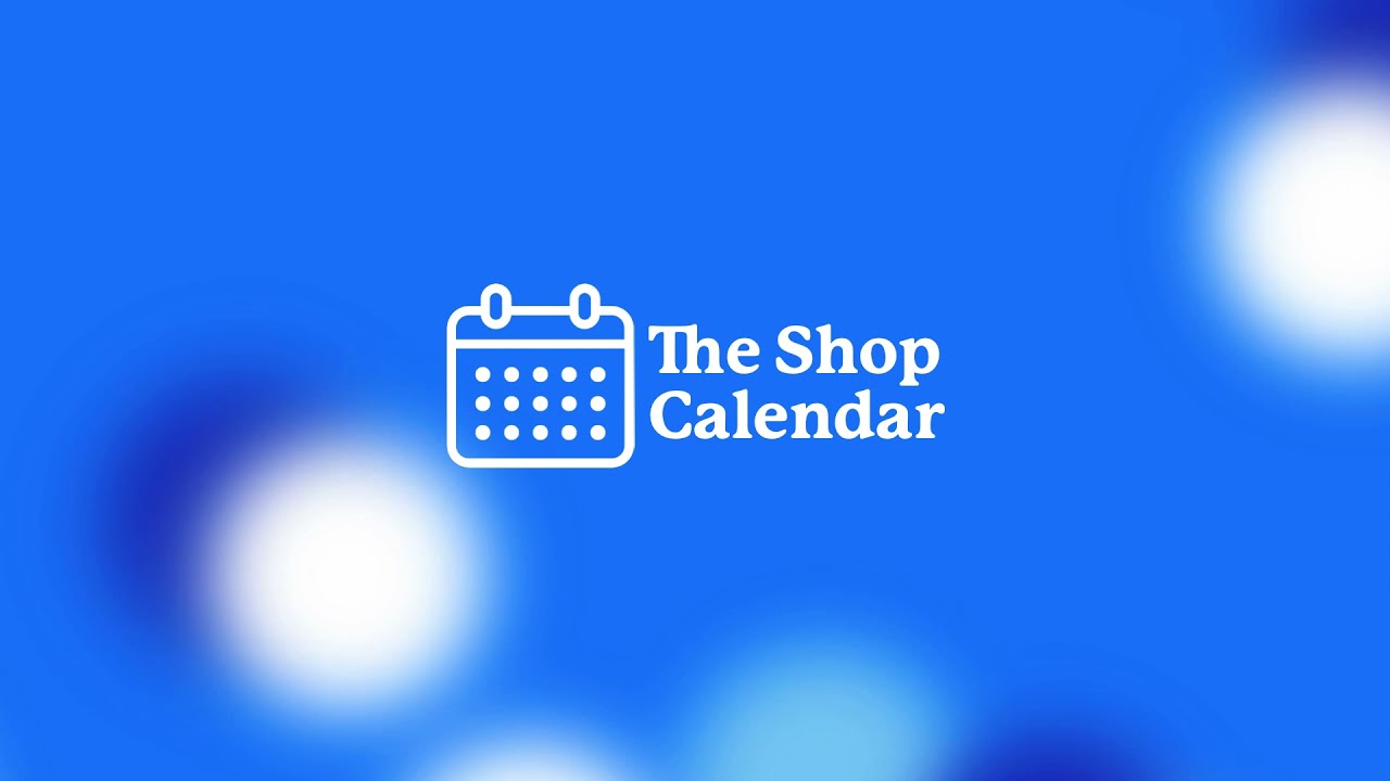 Shop Events Calendar