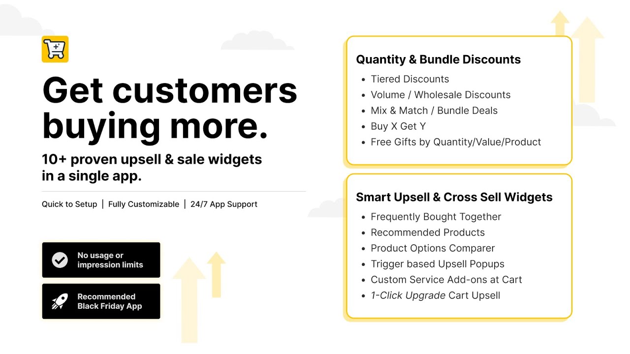 Maximize revenue with tier discounts, bundles, and upsells for increased sales.