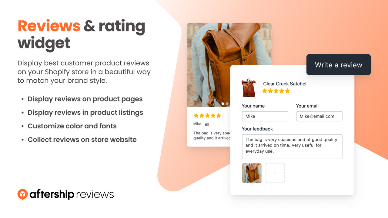 Reviews & rating widget