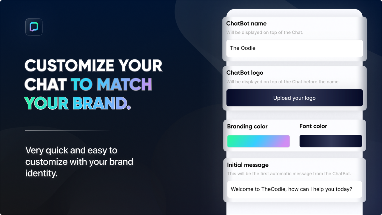 customize your chat to match your brand