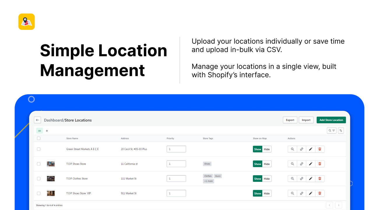 Store locator on backend 2