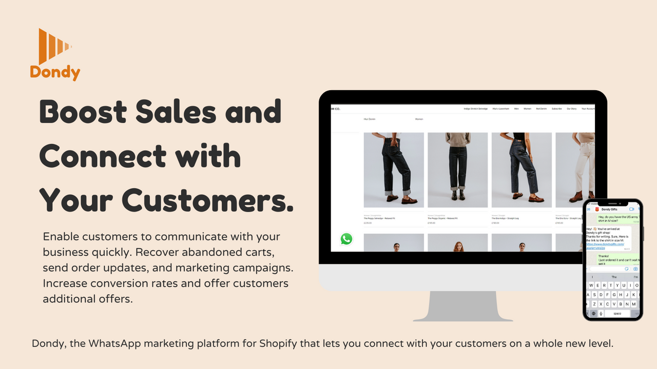 Boost conversions, offer extras with fast customer access.