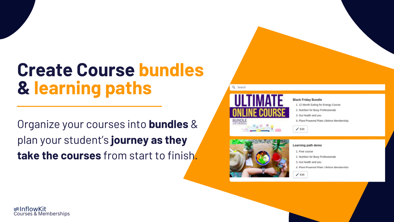 Create and sell course bundles and learning paths