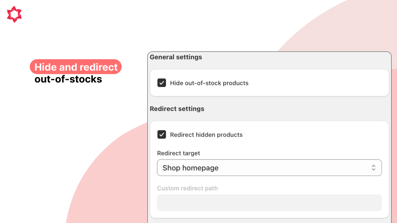 Hide & redirect sold out items automatically.