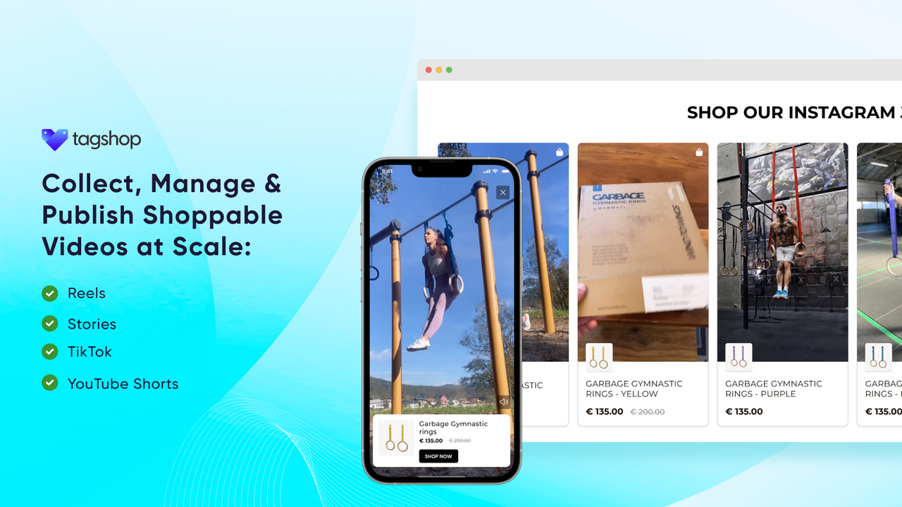 Shoppable Reels, Shoppable TikTok, Shoppable Video, UGC Videos