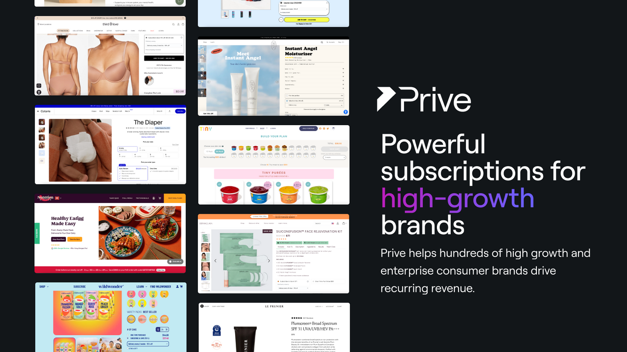 Prive Subscriptions