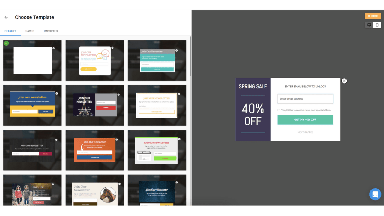 Popup Templates