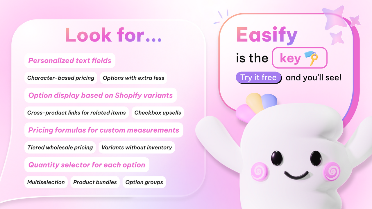 Easify Product Options Variant