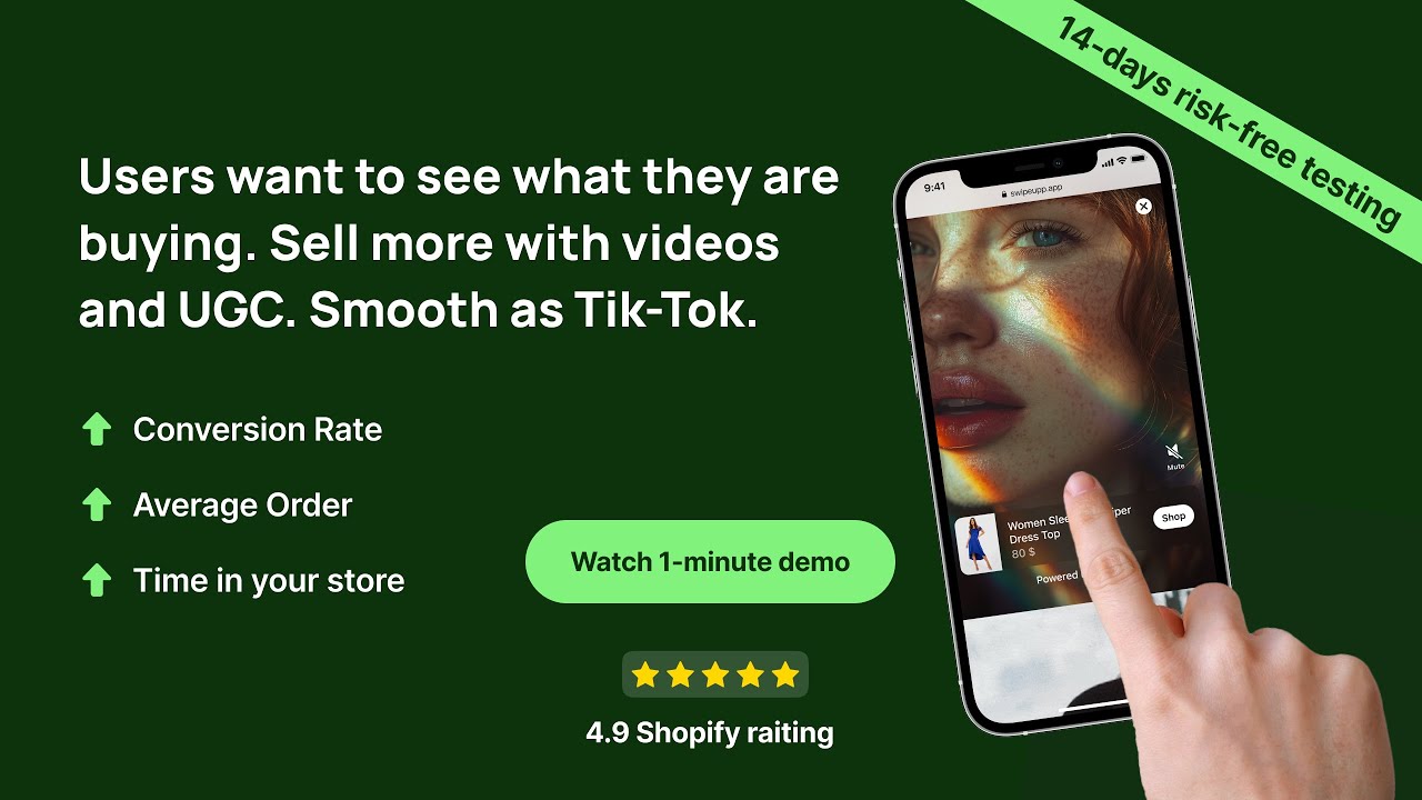 Create revenue-boosting, interactive shopping experiences with shoppable video reels. Engage customers like never before!