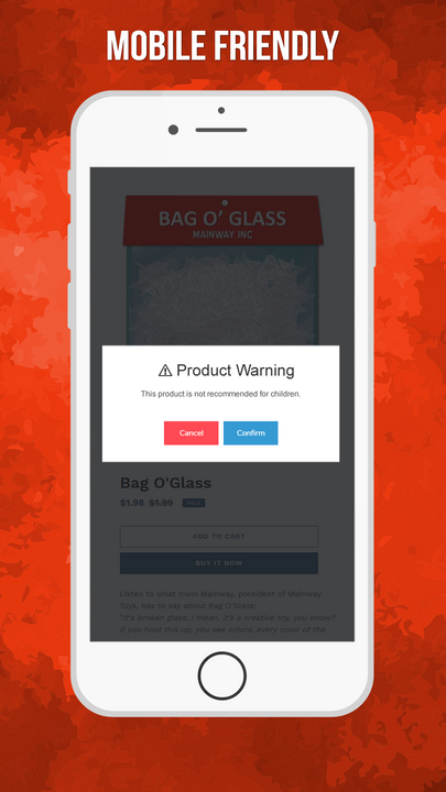 Product Warnings mobile 1