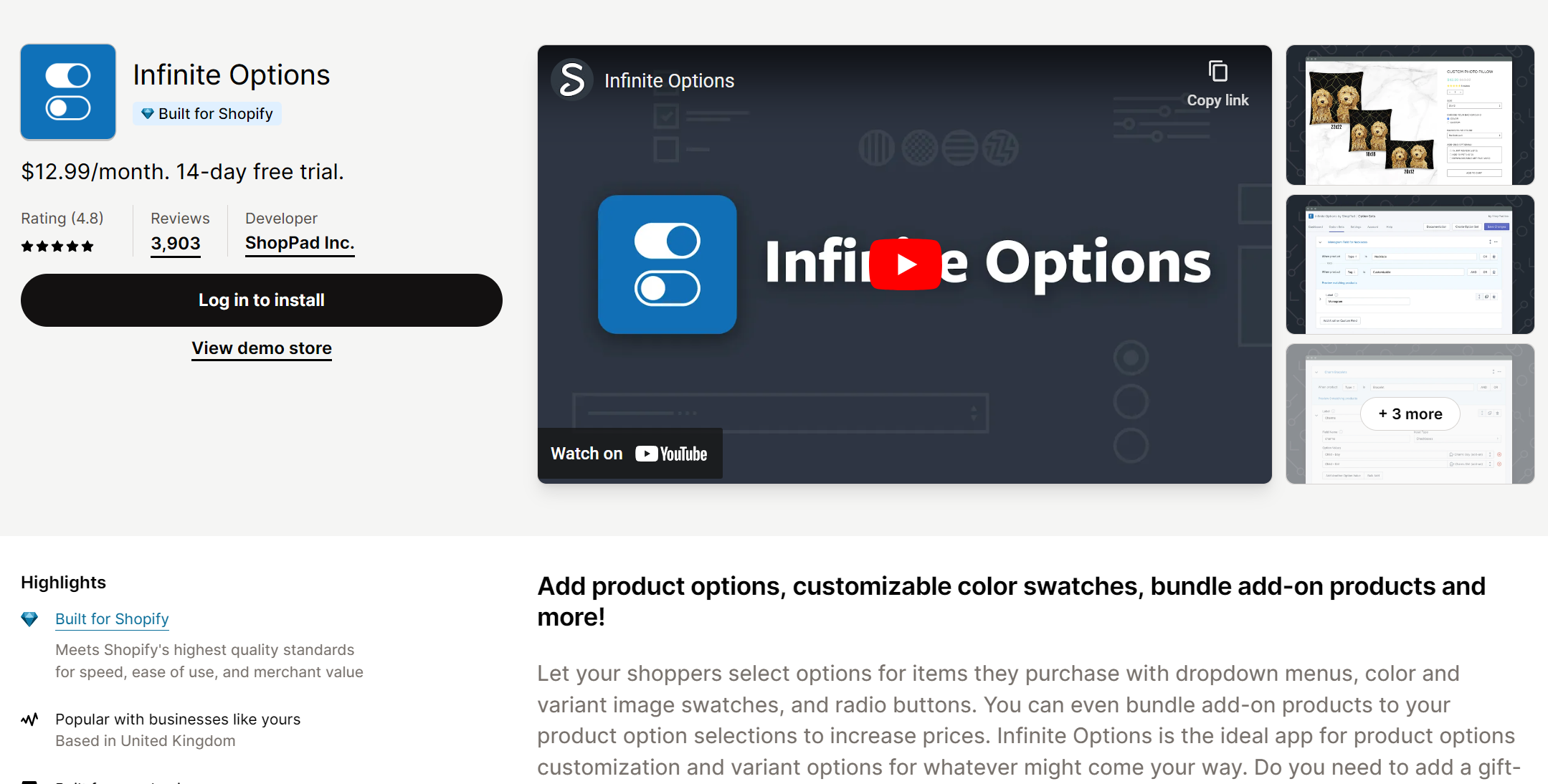 Infinite Options - Product Customization App For Shopify