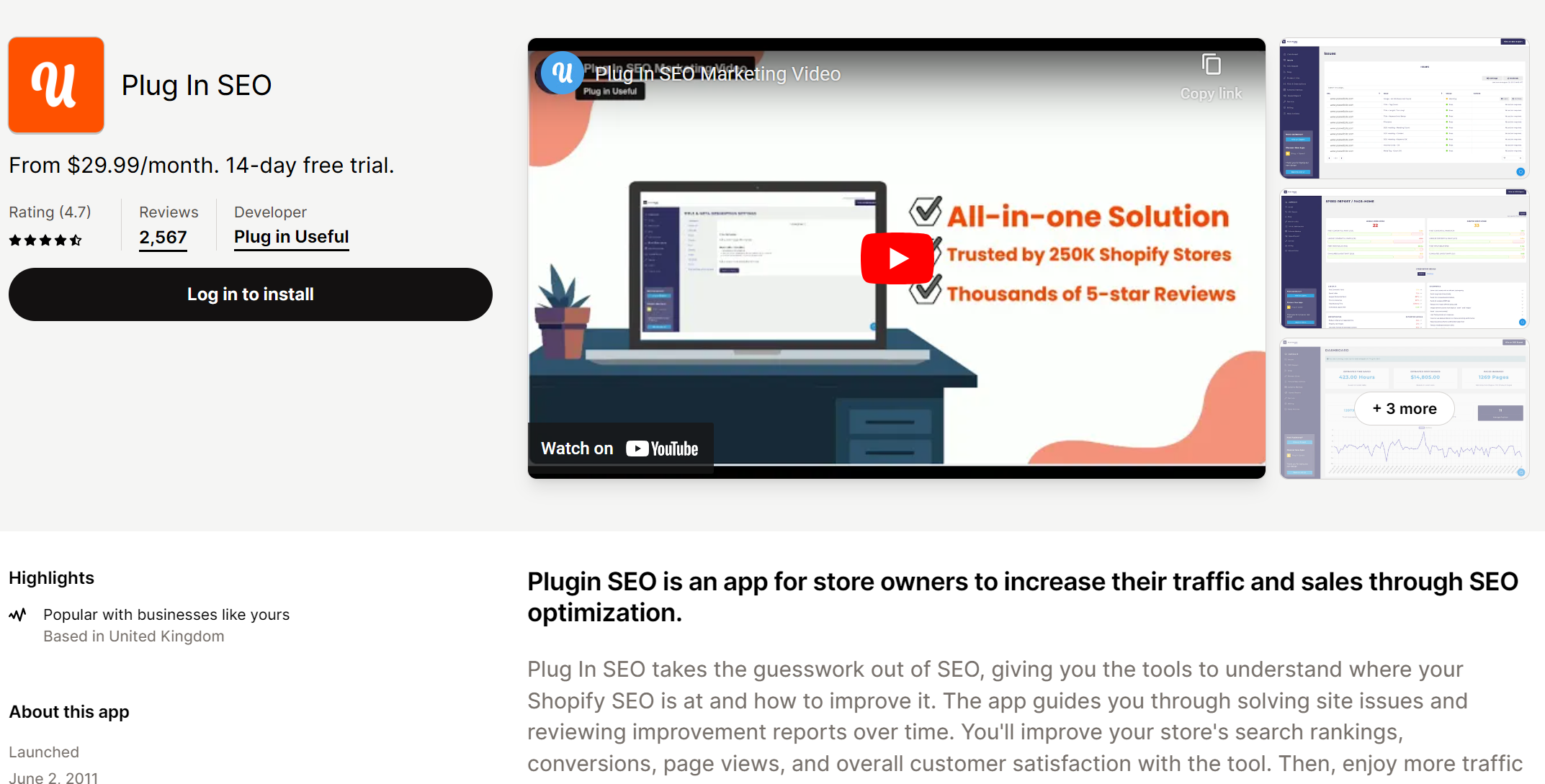 Plug In SEO - SEO and marketing app For Shopify