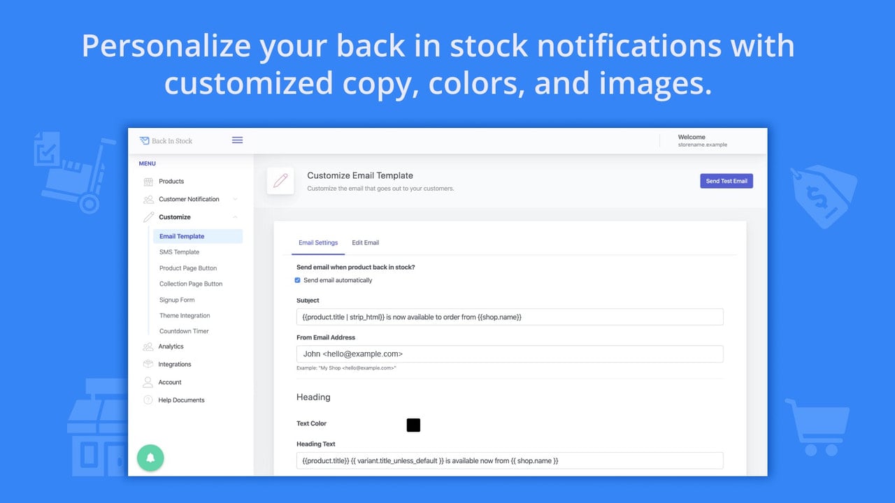 shopify back In stock customer alerts