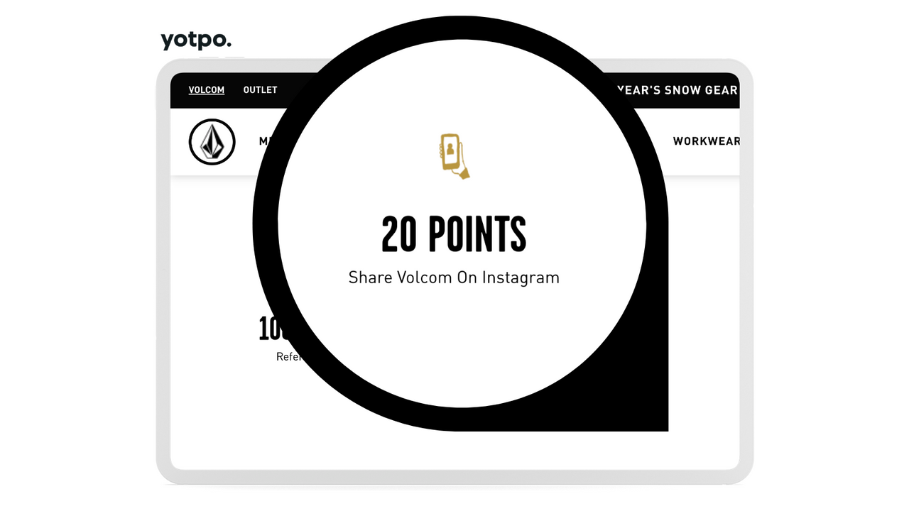 Trigger loyalty points for social engagements