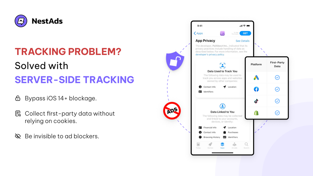 Solve tracking problems with NestAds pixels that bypass iOS 14