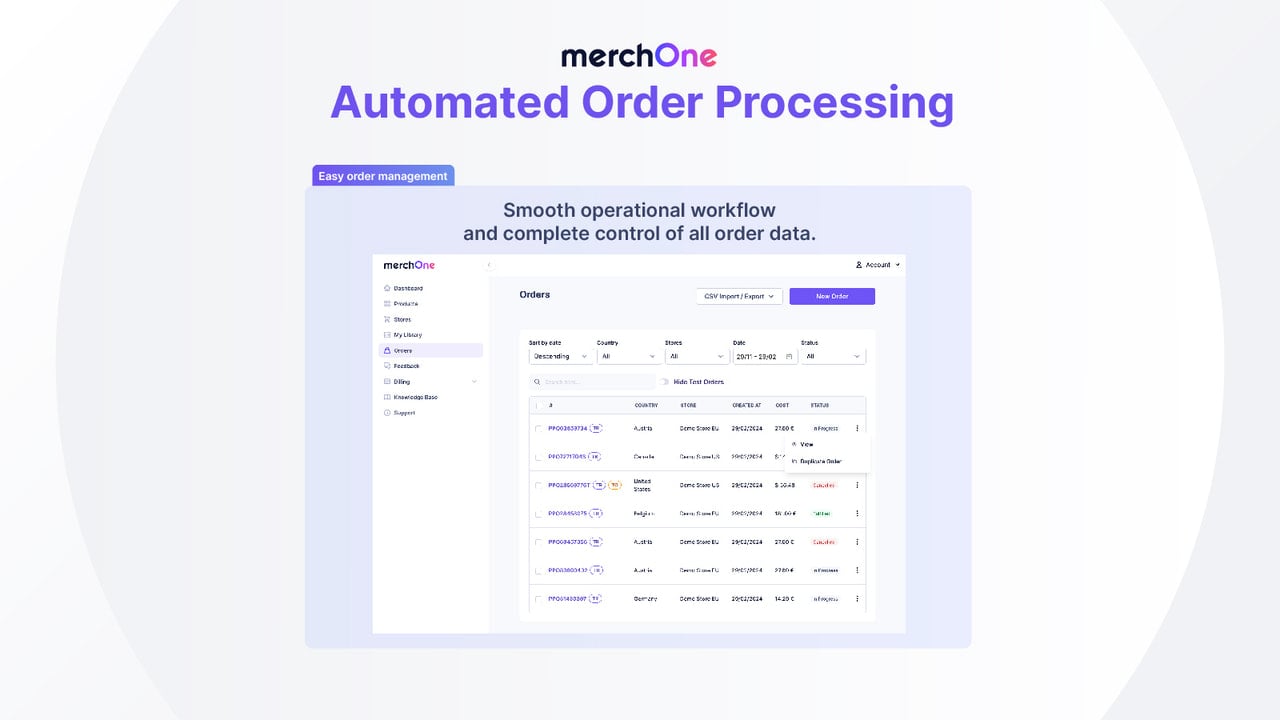 Automated Order Processing