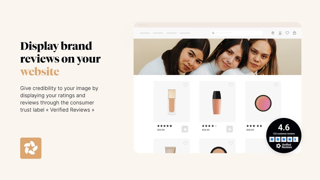 Display brand review on your website