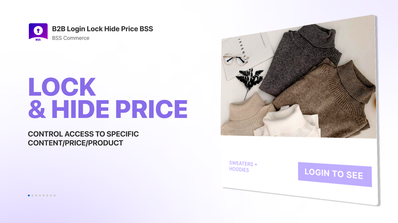 B2B Login/Lock & Hide Price