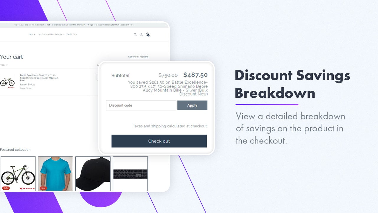 Customize discount table for tiered pricing