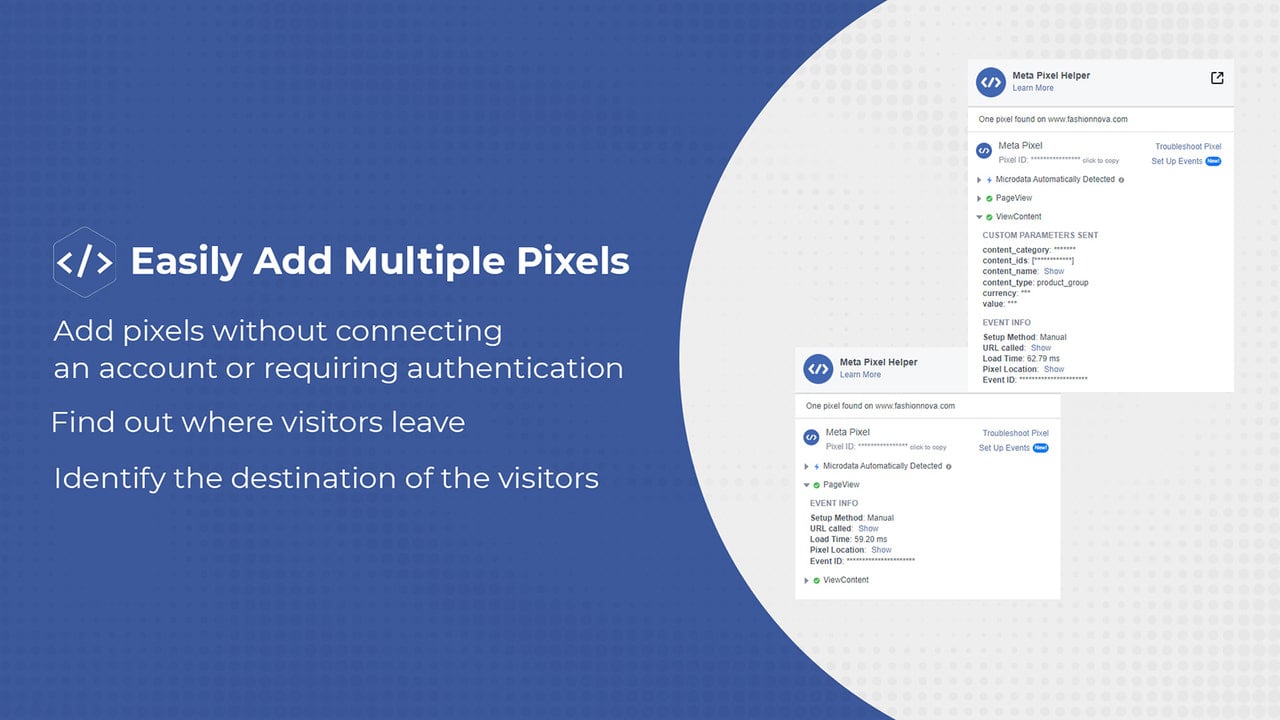 Product page pixel