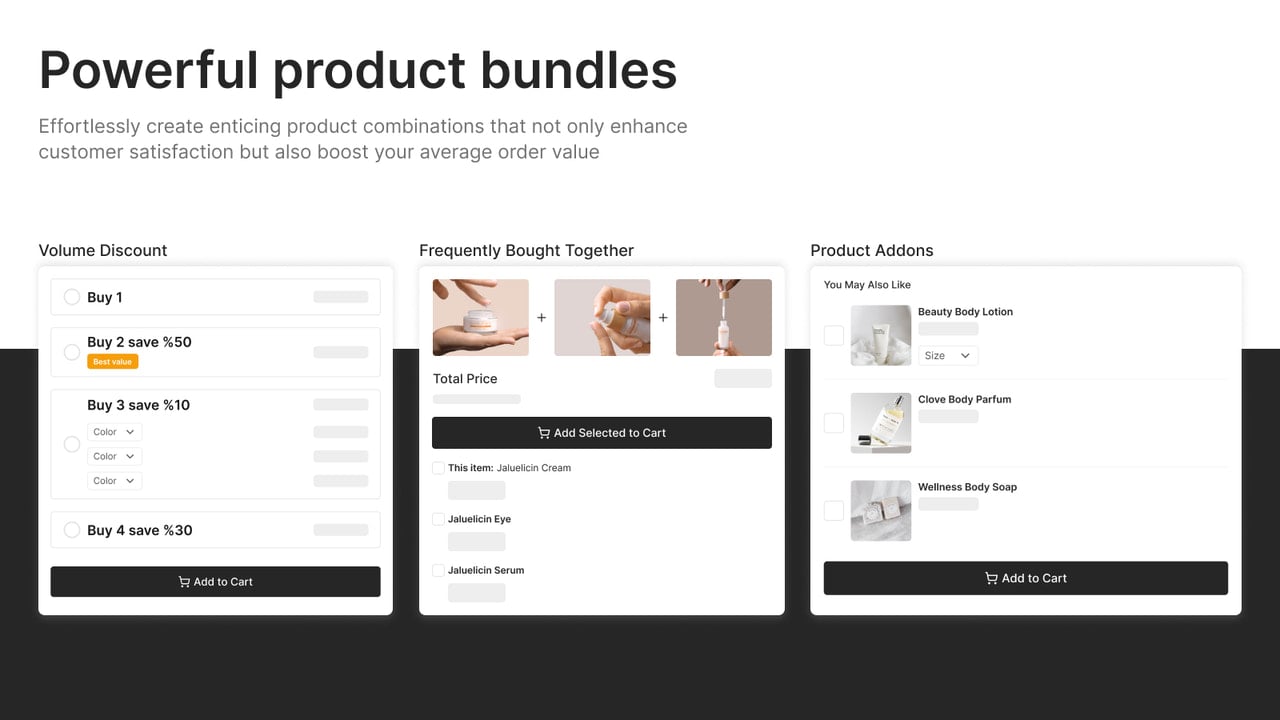 Powerful product bundles