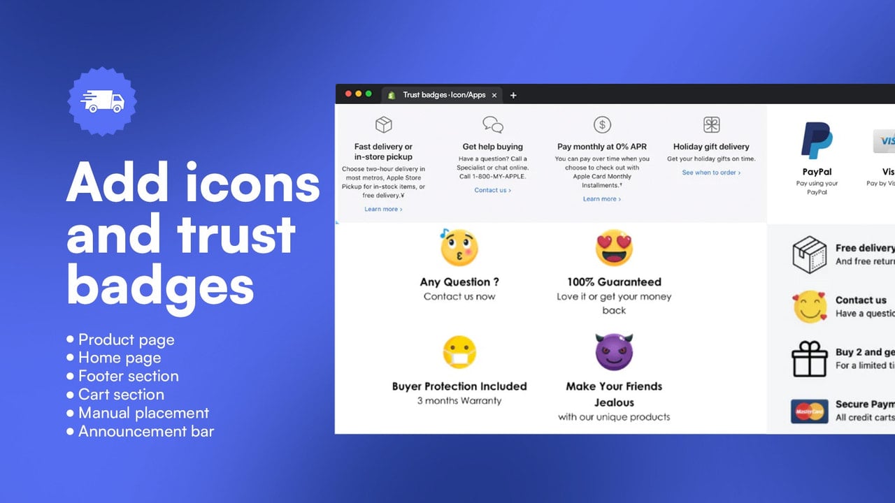 Trust badges & icons ‑ Iconito