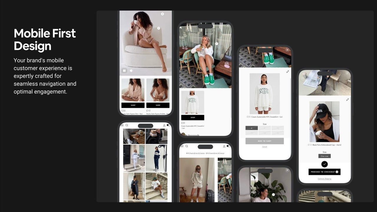 Mobile-Optimised Instagram & TikTok Shop