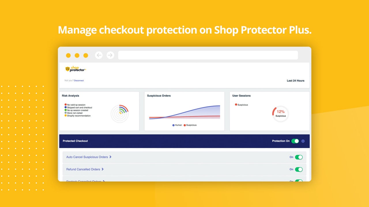 Manage your checkout protection and bot protection on SP Plus.