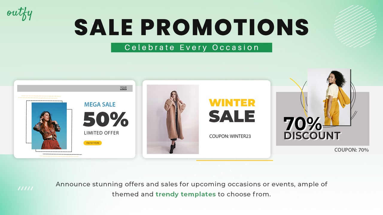 Create stunning sale promotions and discounts